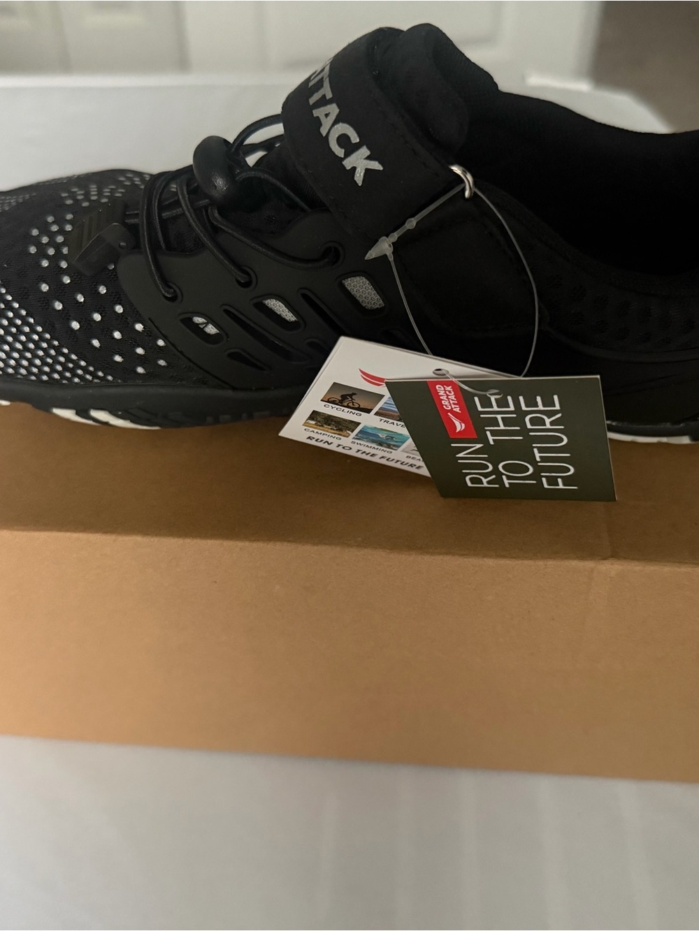 Women’s Black Athletic Running Shoes with Quick-Lace Comfort